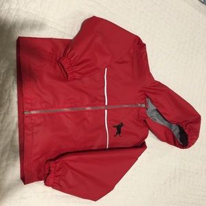 Toddler Boys Black Dog Rain Jacket